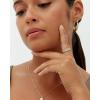 imagePAVOI 14K Gold Plated 925 Sterling Silver Post Lightweight Teardrop Hoop Earrings for Women  Small Oval PullThrough Statement EarringsYellow Gold