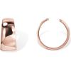 imagePAVOI 14K Gold Plated 925 Sterling Silver Round Huggie Ear Cuff Gold Earrings for Women  Clip On Cartilage Cuff EarringsRose Gold
