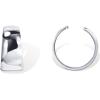 imagePAVOI 14K Gold Plated 925 Sterling Silver Round Huggie Ear Cuff Gold Earrings for Women  Clip On Cartilage Cuff EarringsWhite Gold