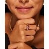 imagePAVOI 14K Gold Plated Chunky Colored Gemstones Statement Ring for Women  Blue Pink Green Pear Cubic Zirconia Stackable Wave Texture BandsWhite Gold