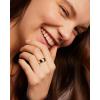 imagePAVOI 14K Gold Plated Chunky Dome Statement Ring for Women  Marquise Cubic Zirconia Dome Ring  Thick Stackable BandsWhite Gold