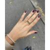 imagePAVOI 14K Gold Plated Chunky Dome Statement Ring for Women  Marquise Cubic Zirconia Dome Ring  Thick Stackable BandsWhite Gold