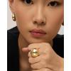 imagePAVOI 14K Gold Plated Chunky Domed Statement Ring for Women  Lightweight Trendy Sphere Rings  Statement JewelryYellow Gold