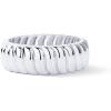 imagePAVOI 14K Gold Plated Chunky Statement Ring  Chunky Stackable Wide Band for WomenWhite Gold