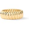 imagePAVOI 14K Gold Plated Chunky Statement Ring  Chunky Stackable Wide Band for WomenYellow Gold
