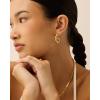 imagePAVOI 14K Gold Plated Chunky Twisted Puffed Rope Hoop Earrings for Women  Gold Earring PairWhite Gold