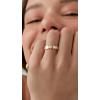 imagePAVOI 14K Gold Plated Heart Stackable Rings for Women  Love Valentines Statement Chunky Signet Ring Band  Friendship RingsYellow Gold