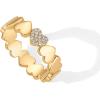 imagePAVOI 14K Gold Plated Heart Stackable Rings for Women  Love Valentines Statement Chunky Signet Ring Band  Friendship RingsYellow Gold