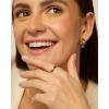 imagePAVOI 14K Gold Plated Heart Stackable Rings for Women  Love Valentines Statement Chunky Signet Ring Band  Friendship RingsYellow Gold