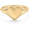 imagePAVOI 14K Gold Plated Heart Stackable Rings for Women  Love Valentines Statement Chunky Signet Ring Band  Friendship RingsYellow Gold