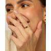 imagePAVOI 14K Gold Plated Heart Stackable Rings for Women  Love Valentines Statement Chunky Signet Ring Band  Friendship RingsYellow Gold