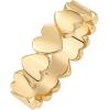 imagePAVOI 14K Gold Plated Heart Stackable Rings for Women  Love Valentines Statement Chunky Signet Ring Band  Friendship RingsYellow Gold