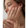 imagePAVOI 14K Gold Plated Heart Stackable Rings for Women  Love Valentines Statement Chunky Signet Ring Band  Friendship RingsYellow Gold