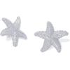 imagePAVOI 14K Gold Plated Starfish Statement Stud Earrings for Women  Trendy Jewelry Alluring OceanThemed Dangling EarringsWhite Gold