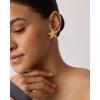 imagePAVOI 14K Gold Plated Starfish Statement Stud Earrings for Women  Trendy Jewelry Alluring OceanThemed Dangling EarringsYellow Gold