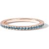 imagePAVOI 14K Gold Plated Sterling Silver Colored CZ Stones Stackable Ring  Simulated Diamond Eternity Bands for WomenRose Gold