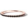 imagePAVOI 14K Gold Plated Sterling Silver Colored CZ Stones Stackable Ring  Simulated Diamond Eternity Bands for WomenRose Gold