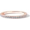 imagePAVOI 14K Gold Plated Sterling Silver Colored CZ Stones Stackable Ring  Simulated Diamond Eternity Bands for WomenRose Gold