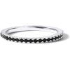 imagePAVOI 14K Gold Plated Sterling Silver Colored CZ Stones Stackable Ring  Simulated Diamond Eternity Bands for WomenWhite Gold
