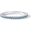 imagePAVOI 14K Gold Plated Sterling Silver Colored CZ Stones Stackable Ring  Simulated Diamond Eternity Bands for WomenWhite Gold