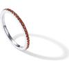 imagePAVOI 14K Gold Plated Sterling Silver Colored CZ Stones Stackable Ring  Simulated Diamond Eternity Bands for WomenWhite Gold