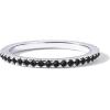 imagePAVOI 14K Gold Plated Sterling Silver Colored CZ Stones Stackable Ring  Simulated Diamond Eternity Bands for WomenWhite Gold