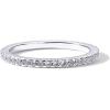 imagePAVOI 14K Gold Plated Sterling Silver Colored CZ Stones Stackable Ring  Simulated Diamond Eternity Bands for WomenWhite Gold