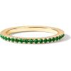 imagePAVOI 14K Gold Plated Sterling Silver Colored CZ Stones Stackable Ring  Simulated Diamond Eternity Bands for WomenYellow Gold