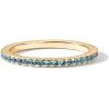 imagePAVOI 14K Gold Plated Sterling Silver Colored CZ Stones Stackable Ring  Simulated Diamond Eternity Bands for WomenYellow Gold
