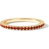 imagePAVOI 14K Gold Plated Sterling Silver Colored CZ Stones Stackable Ring  Simulated Diamond Eternity Bands for WomenYellow Gold