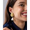 imagePAVOI 14K Gold Plated Sterling Silver Posts Seashell Statement Earrings for Women  Cubic Zirconia Reconstructed Baroque Freshwater Pearl Stud Earring  Brushed Textured Conch Chunky EarringsSeashell  Pearl
