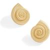 imagePAVOI 14K Gold Plated Sterling Silver Posts Seashell Statement Earrings for Women  Cubic Zirconia Reconstructed Baroque Freshwater Pearl Stud Earring  Brushed Textured Conch Chunky EarringsChunky Seashell