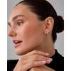 imagePAVOI 14K Gold Plated and Rhodium Plated Two Tone Multihoop Double Hoop Geometric Earrings for Women  Mixed Metals Huggie Multi Earring Statement PairDouble Hoop