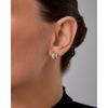 imagePAVOI 14K Gold Plated and Rhodium Plated Two Tone Multihoop Double Hoop Geometric Earrings for Women  Mixed Metals Huggie Multi Earring Statement PairDouble Hoop