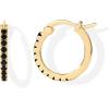 imagePAVOI 18K Gold Plated 925 Sterling Silver Post Cubic Zirconia Hoop Earrings for Women  Colored Cubic Zirconia Hoops  Green Purple Ombre Black 15mm EarringsYellow Gold