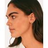 imagePAVOI 18K Gold Plated 925 Sterling Silver Post Cubic Zirconia Hoop Earrings for Women  Colored Cubic Zirconia Hoops  Green Purple Ombre Black 15mm EarringsYellow Gold