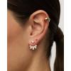 imagePAVOI 18K Gold Plated Sterling Silver Posts Cubic Zirconia Ear Jacket Statement Earrings for Women  Front ampamp Back Stud Earring JacketsYellow Gold