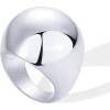 imagePAVOI 14K Gold Plated Chunky Domed Statement Ring for Women  Lightweight Trendy Sphere Rings  Statement JewelryWhite Gold