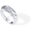 imagePAVOI 14K Gold Plated Croissant Dome Ring  Twisted Braided Gold Plated  Chunky Signet Ring for WomenWhite Gold