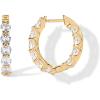 imagePAVOI 14K Gold Plated Inside Out Hoop Earrings for Women with Cubic Zirconia  Bridal Hoop Earring PairYellow Gold