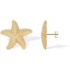 imagePAVOI 14K Gold Plated Starfish Statement Stud Earrings for Women  Trendy Jewelry Alluring OceanThemed Dangling EarringsYellow Gold