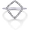 imagePAVOI 14K Gold Plated Two Toned Mixed Metals Diamond Shaped Geometric Ring for Women with Cubic Zirconia  Statement RingWhite Gold