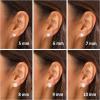 imagePAVOI 14K Gold AAA Handpicked White Freshwater Cultured Pearl Earrings Studs10511mm