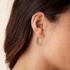 imagePAVOI 14K Gold Plated 25mm Twisted Rope Hoop Earrings for Women  Round Hoops EarringsRose Gold