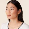 imagePAVOI 14K Gold Plated 25mm Twisted Rope Hoop Earrings for Women  Round Hoops EarringsRose Gold