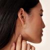 imagePAVOI 14K Gold Plated 25mm Twisted Rope Hoop Earrings for Women  Round Hoops EarringsRose Gold