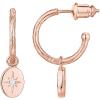 imagePAVOI 14K Gold Plated 925 Sterling Silver Post Huggie With Dangle  Butterfly Evil Eye Hamsa Pearl Hoop Earring For Women  Trendy Dangle Hoop EarringsRose Gold
