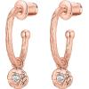 imagePAVOI 14K Gold Plated 925 Sterling Silver Post Huggie With Dangle  Butterfly Evil Eye Hamsa Pearl Hoop Earring For Women  Trendy Dangle Hoop EarringsRose Gold