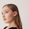 imagePAVOI 14K Gold Plated 925 Sterling Silver Post Huggie With Dangle  Butterfly Evil Eye Hamsa Pearl Hoop Earring For Women  Trendy Dangle Hoop EarringsRose Gold
