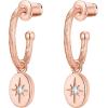 imagePAVOI 14K Gold Plated 925 Sterling Silver Post Huggie With Dangle  Butterfly Evil Eye Hamsa Pearl Hoop Earring For Women  Trendy Dangle Hoop EarringsRose Gold